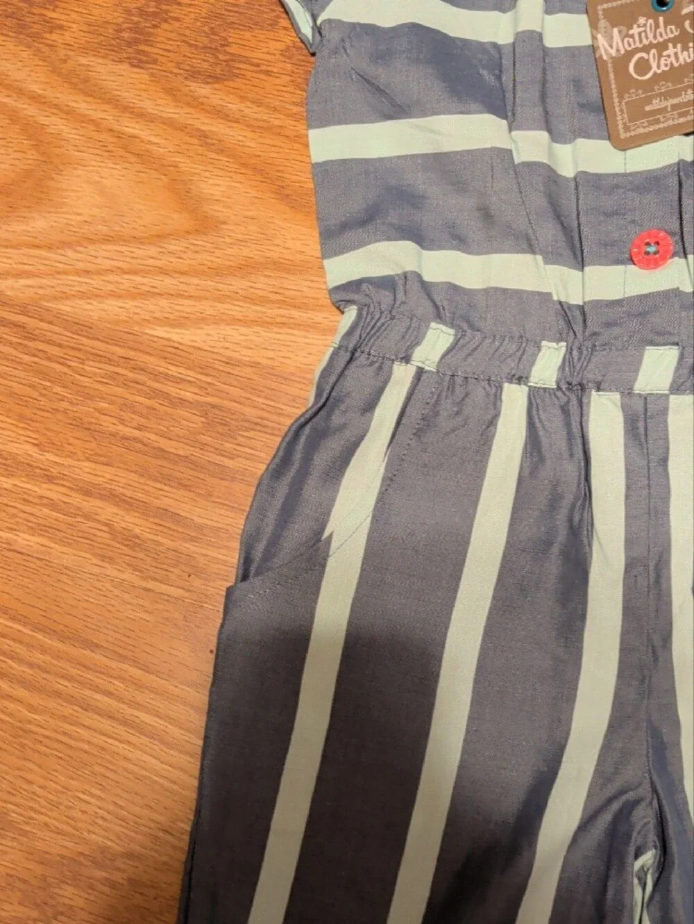 NWT Matilda Jane My Oh My Striped Girls' Romper